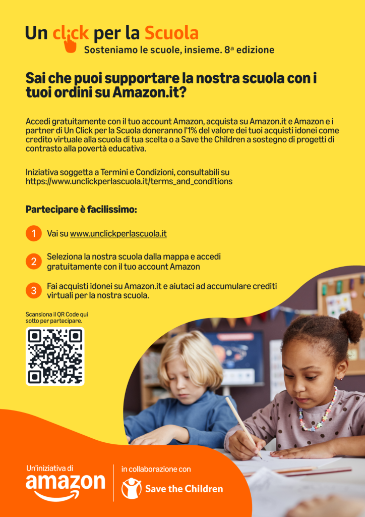 Adesione all'iniziativa "Un click per la scuola" di Amazon